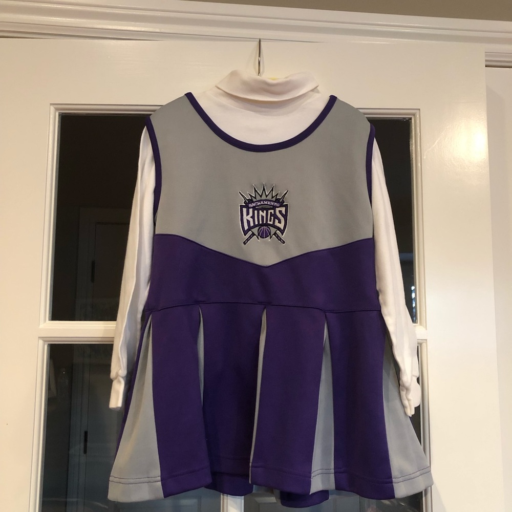 Vintage Kings Basketball Cheer Outfit with Collectible Bear